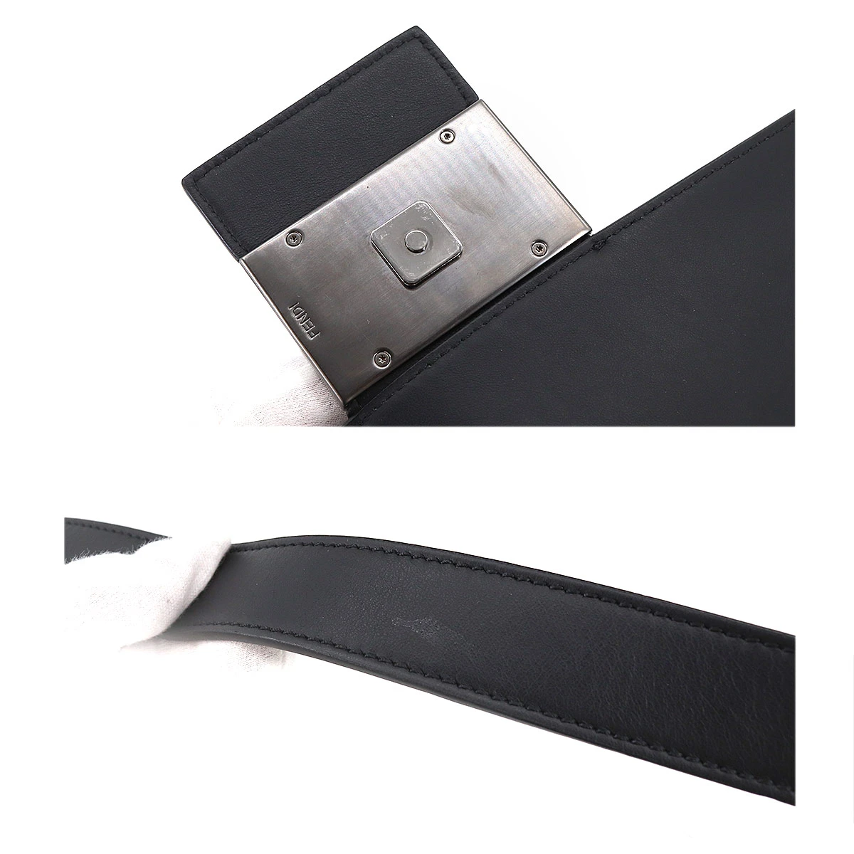 Fendi Tobacco/Beige Zucca Canvas Convertible Belt Baguette Bag