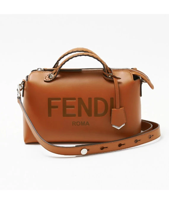 Fendi Brown Leather By The Way Boston Bag