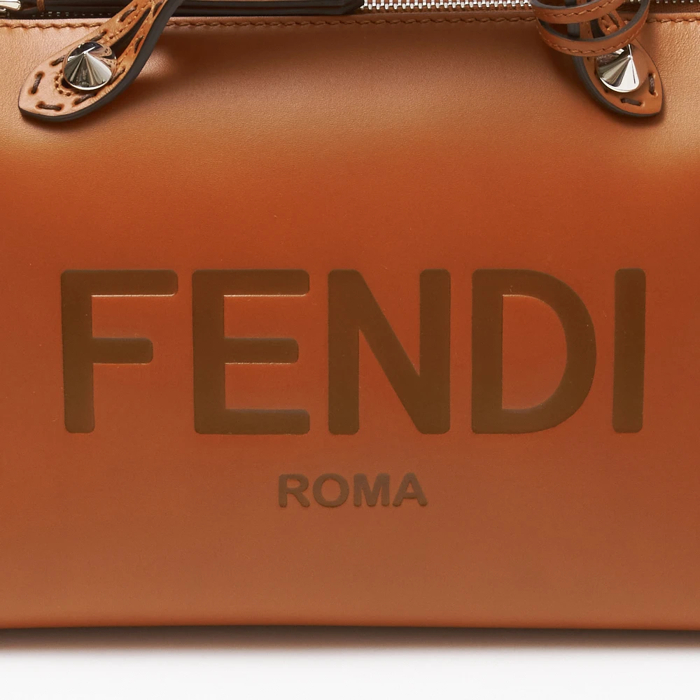 Fendi Brown Leather By The Way Boston Bag