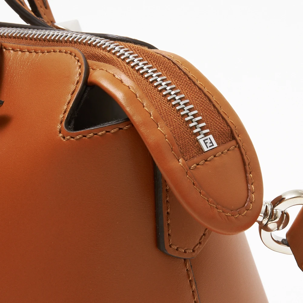 Fendi Brown Leather By The Way Boston Bag