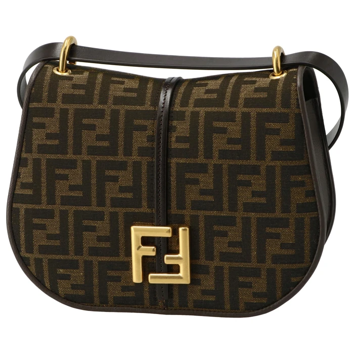 Fendi Medium C’mon FF Jacquard Shoulder Bag