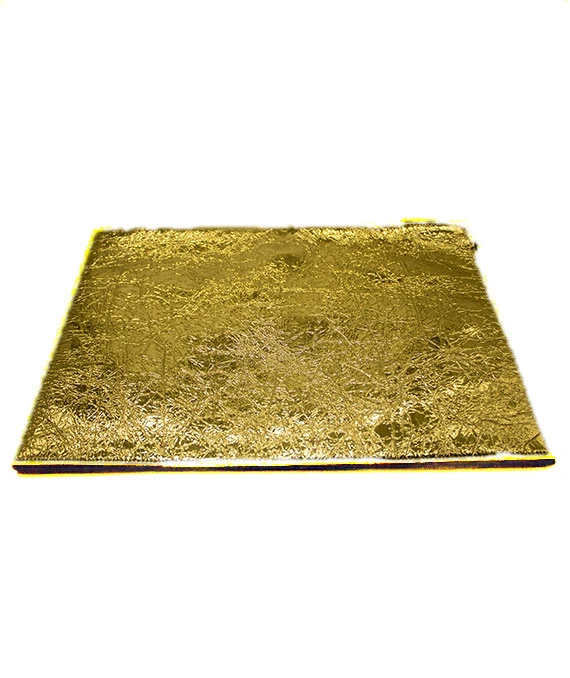 Fendi Gold Laminated Leather FF Tassel Clutch