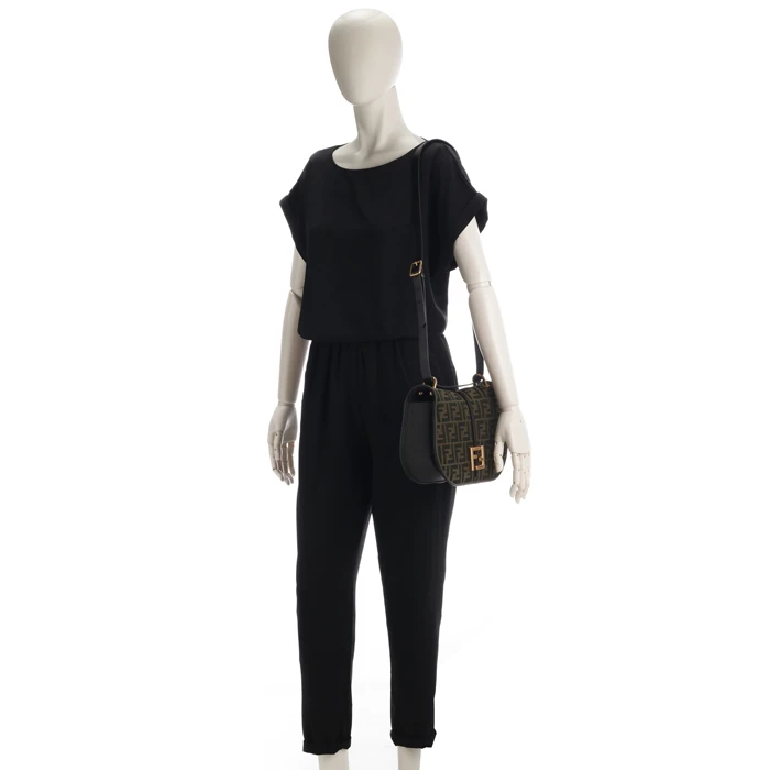 Fendi Medium C’mon FF Jacquard Shoulder Bag