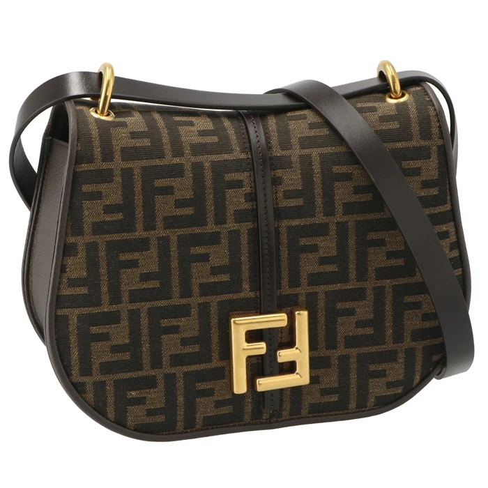Fendi Medium C’mon FF Jacquard Shoulder Bag