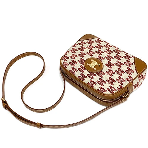 Celine Camera Bag in Triomphe Embroidery and Calfskin