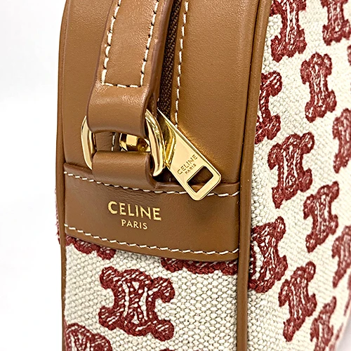 Celine Camera Bag in Triomphe Embroidery and Calfskin
