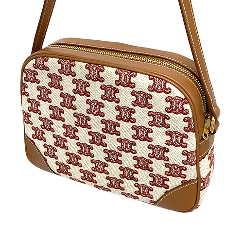 Celine Camera Bag in Triomphe Embroidery and Calfskin