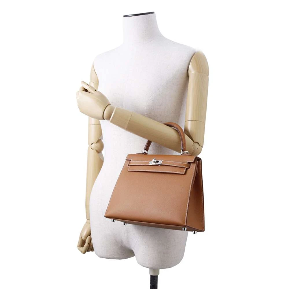 Hermes 2023 (Stamp B) Size 25 Epsom leather Kelly Gold in Color with Palladium Hardware