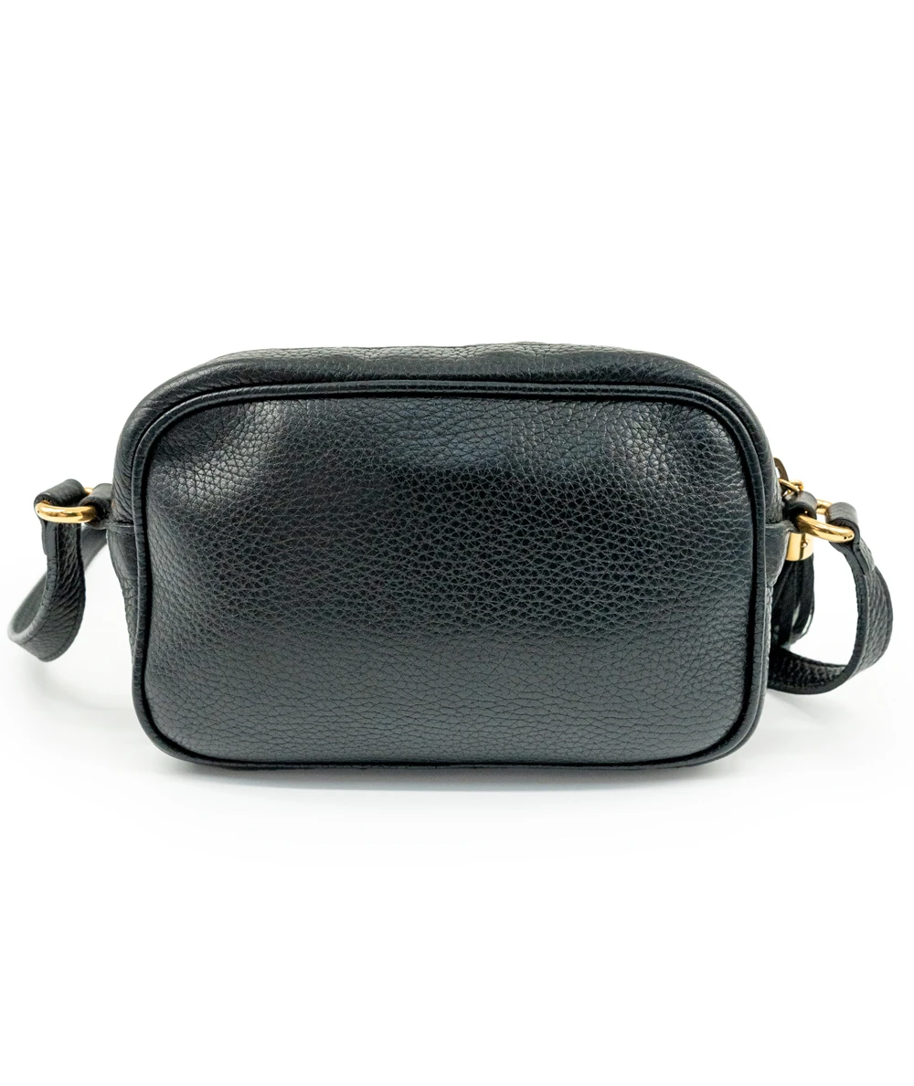 Gucci Mini Black Leather Soho Disco Shoulder Bag
