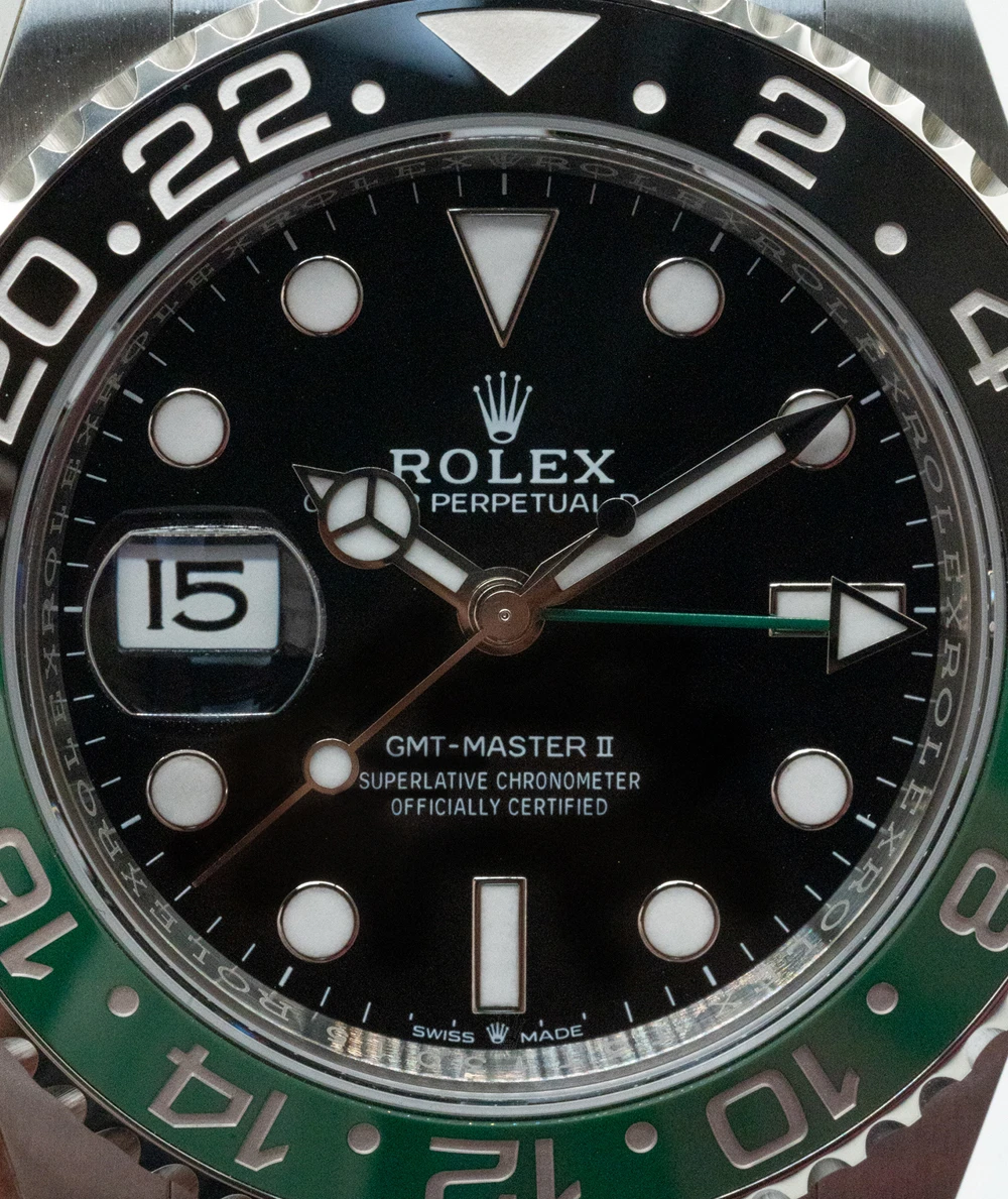 Rolex GMT Master II 2024 Sprite ref no 126720 VTNR stainless steel oyster bracelet Men’s wristwatch 40mm