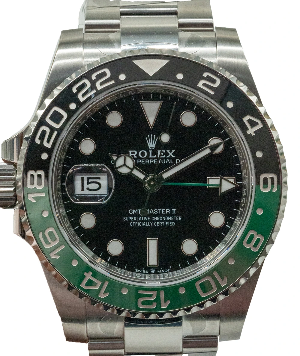 Rolex GMT Master II 2024 Sprite ref no 126720 VTNR stainless steel oyster bracelet Men’s wristwatch 40mm