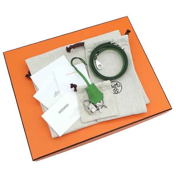 Hermes 2023 (Stamp B) Size 25 Epsom leather Kelly Vert Yucca in Color with Palladium Hardware