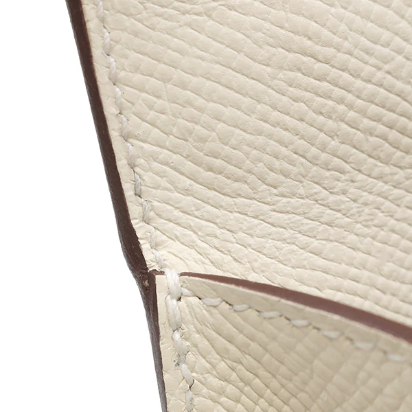 Hermes 2022 (Stamp U) Size 25 Epsom leather Kelly Nata x Sesame in Color with Palladium Hardware