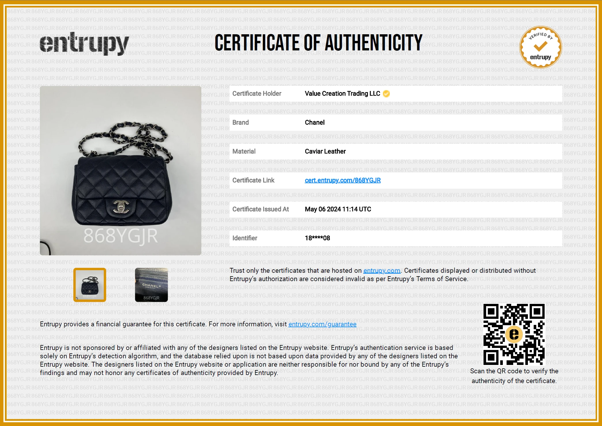 Chanel Classic Navy Blue Caviar Mini Bag with Silver Hardware