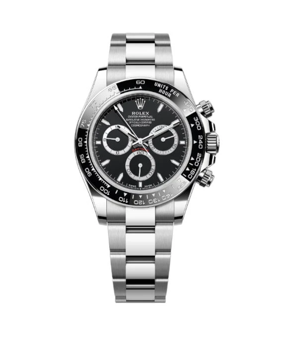 Rolex 2024 Black Daytona 126500LN Stainless Steel Automatic Men's Watch 40mm