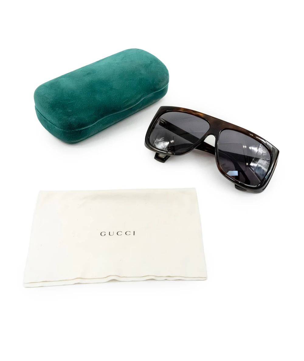 Gucci GG0467S 003 dark brown frame sunglasses