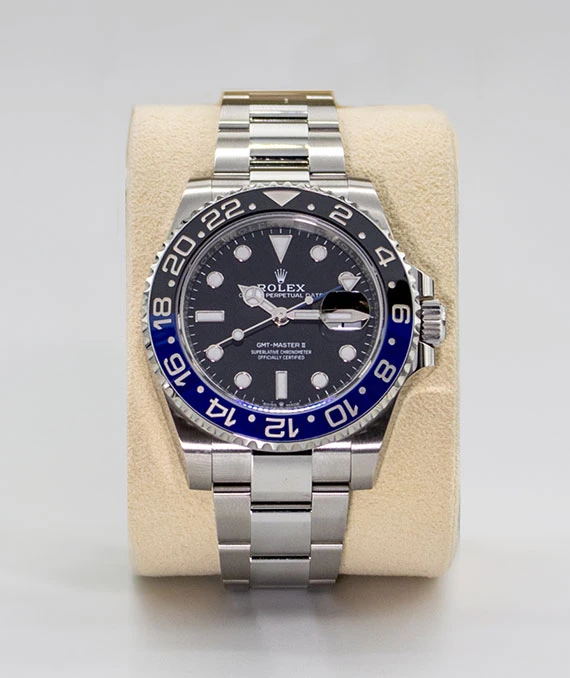 Rolex GMT master II Batman ref no 126710BLNR stainless steel oyster bracelet Men’s wristwatch 40mm