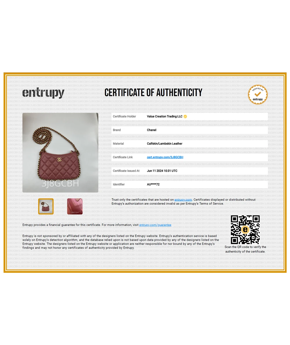 Chanel Coral Color Clutch with Chain in Lambskin Leather and Gold Hardware