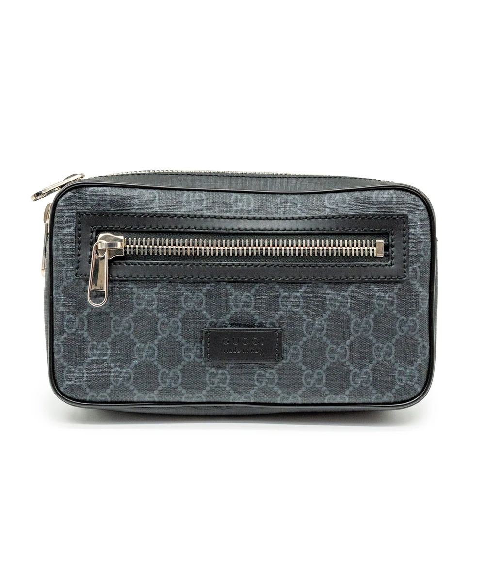 Gucci Soft GG Supreme Sherry line Waist bag Body bag PVC Leather Black Multicolor