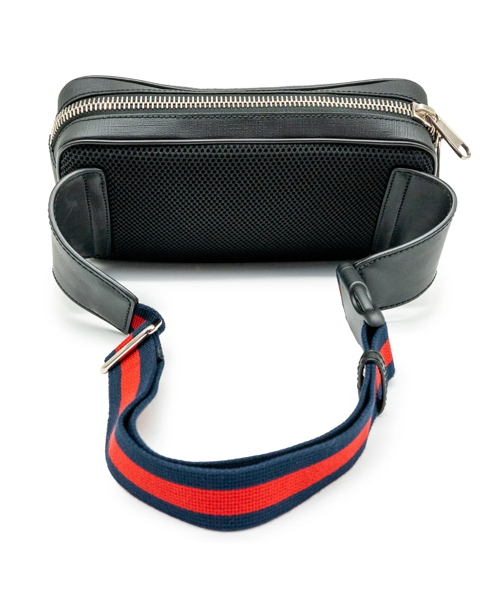 Gucci Soft GG Supreme Sherry line Waist bag Body bag PVC Leather Black Multicolor