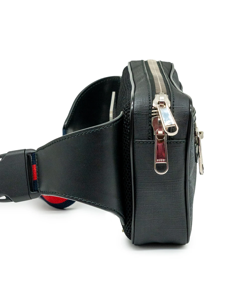 Gucci Soft GG Supreme Sherry line Waist bag Body bag PVC Leather Black Multicolor