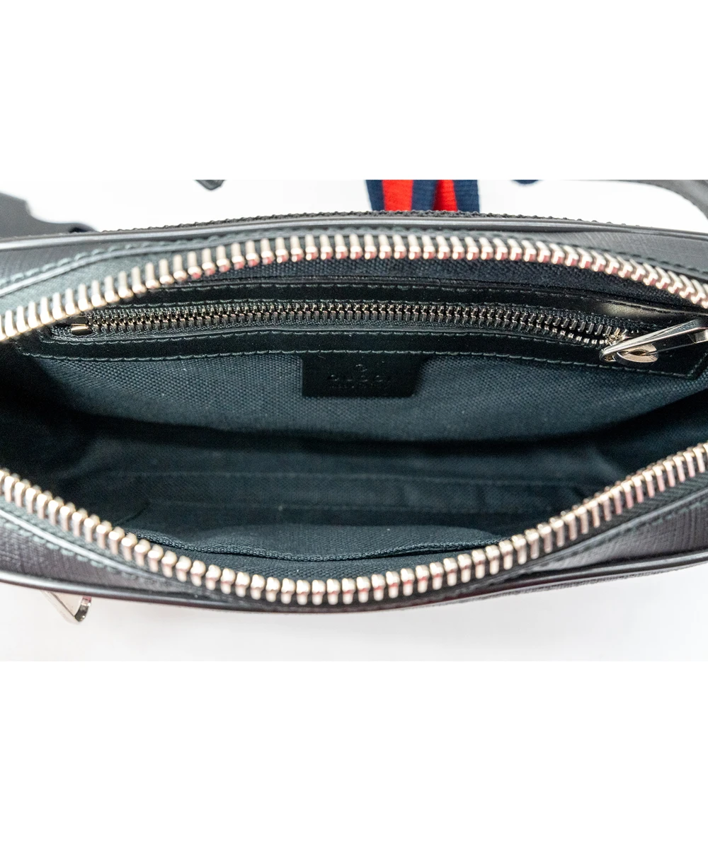 Gucci Soft GG Supreme Sherry line Waist bag Body bag PVC Leather Black Multicolor