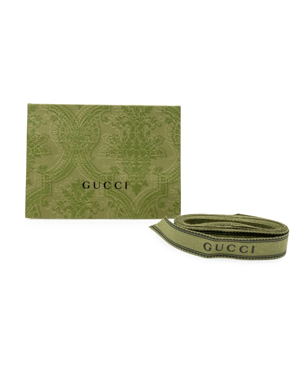 Gucci Metallic GG2570 41mm Watch with Green and Red Nylon Strap