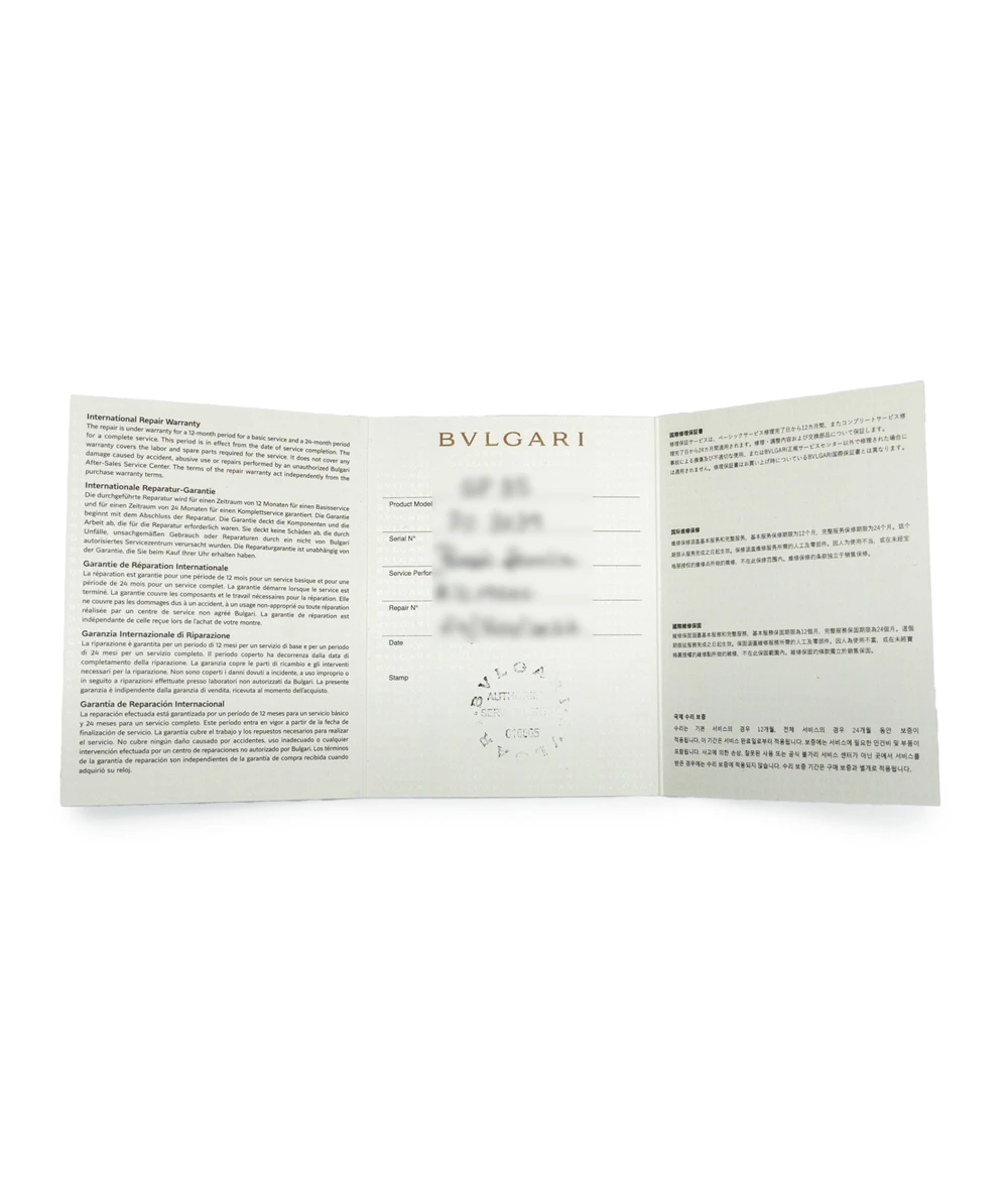 Bvlgari Serpenti 35mm Black Dial 18K Yellow Gold and Stainless Steel Tubogas Women's Wristwatch with Diamond Encrusted Bezel