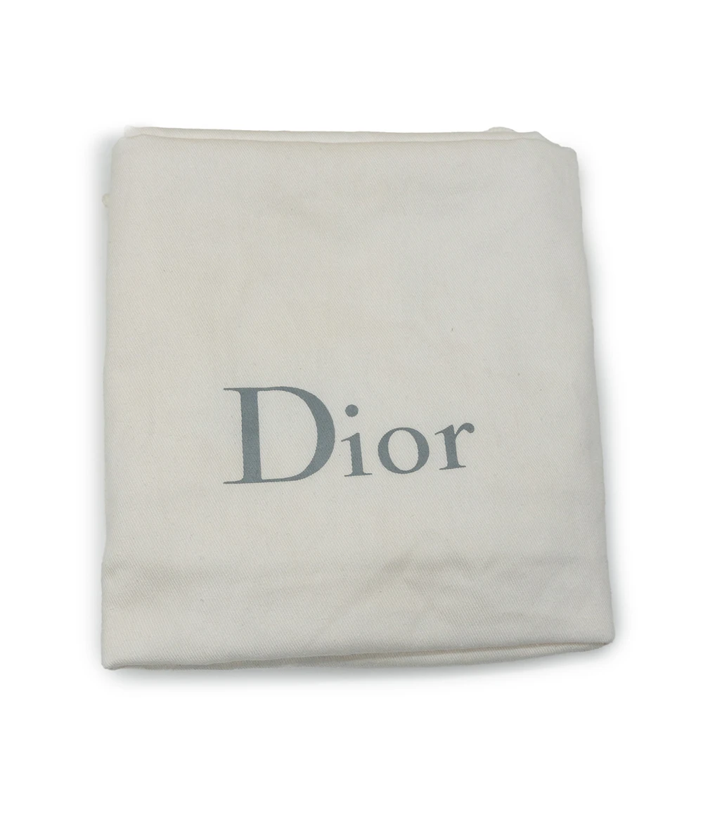 Dior Tri Color (Pink, Yellow, Black) Calfskin Leather Medium Diorissimo Pocket Tote Bag