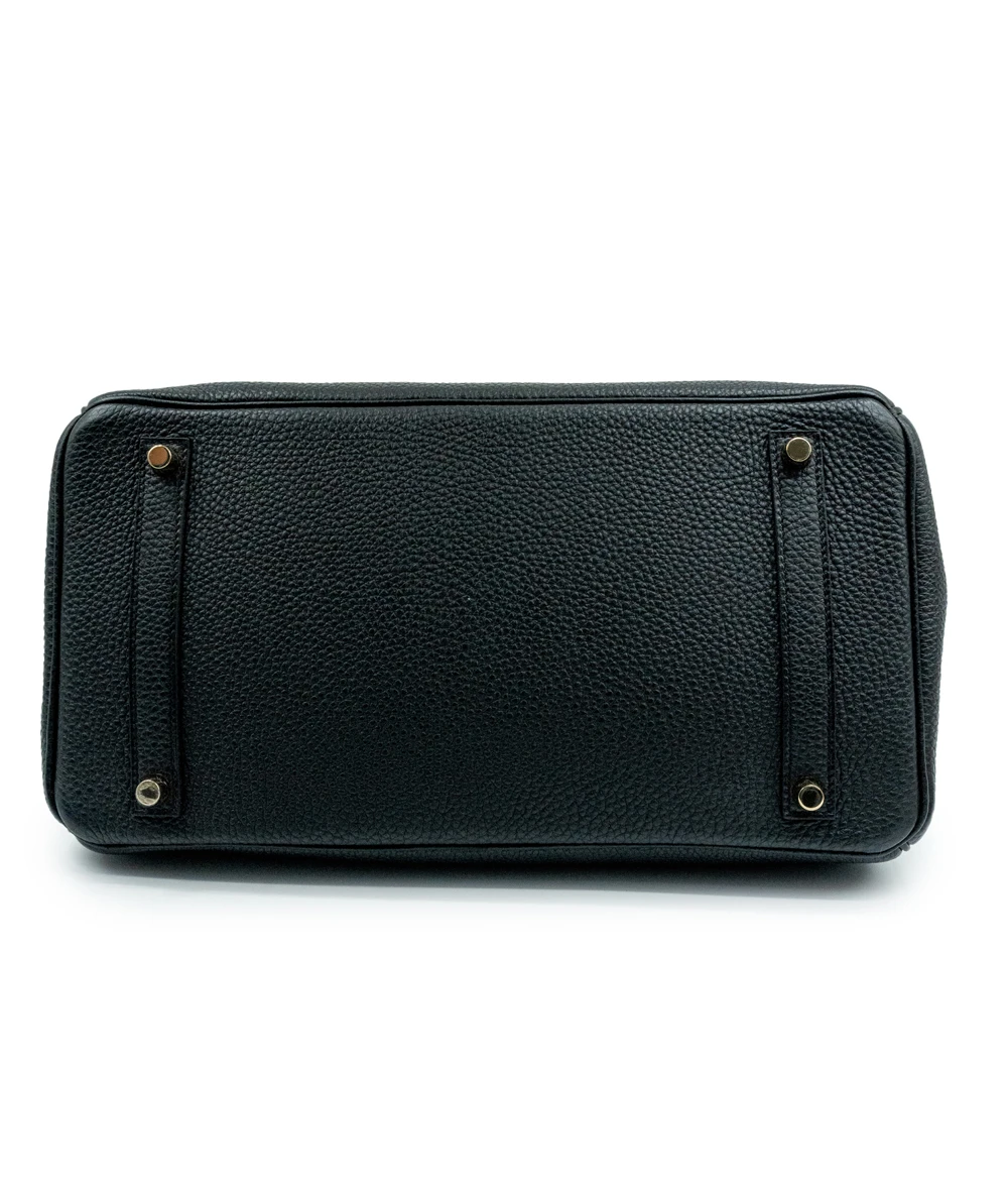 Hermes Birkin (Stamp X) Size 35 Togo Leather handbag in Black with Gold Hardware Brand New