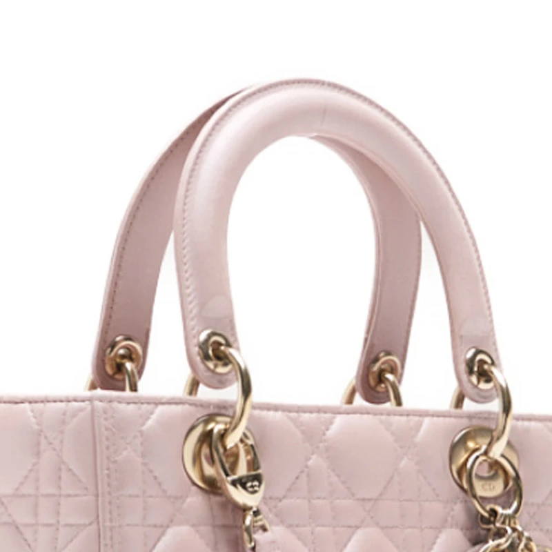 Christian Dior Lady Dior  Medium Pink  Cannage Lambskin