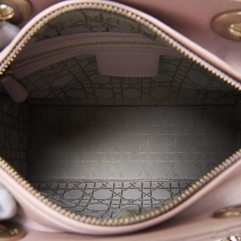 Christian Dior Lady Dior  Medium Pink  Cannage Lambskin