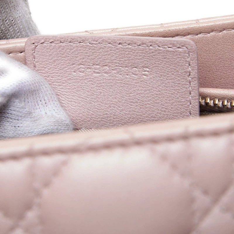 Christian Dior Lady Dior  Medium Pink  Cannage Lambskin