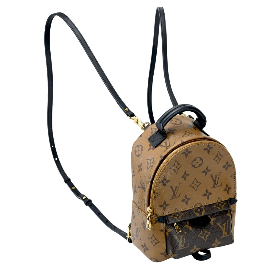 Louis Vuitton Palm Springs Mini Monogram Reverse Brown PVC Coated Canvas Backpack