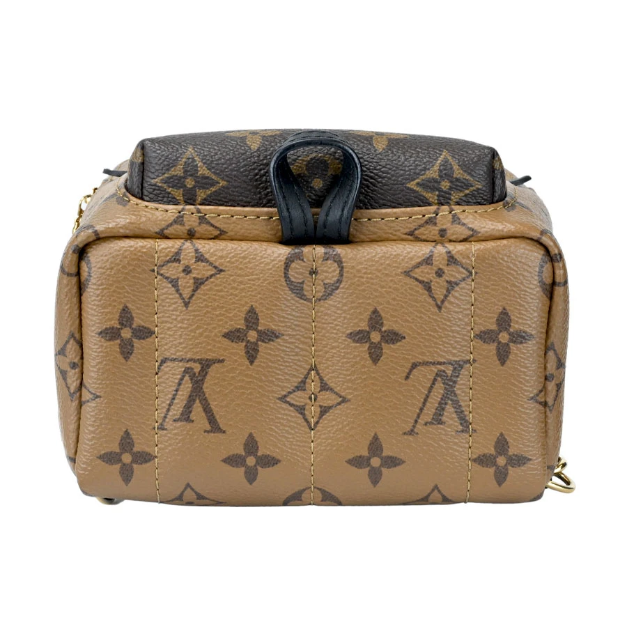 Louis Vuitton Palm Springs Mini Monogram Reverse Brown PVC Coated Canvas Backpack