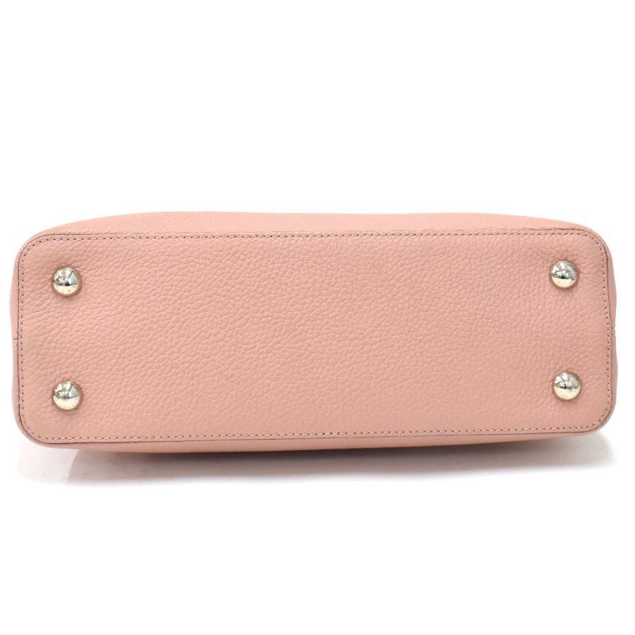 Louis Vuitton Magnolia Taurillon Leather Capucines MM