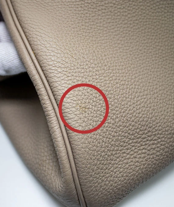 Hermes Gris Tourterelle Grey Togo leather Birkin 35 Handbag With Palladium Hardware