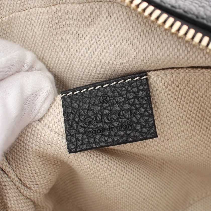 Gucci Black Leather Soho Disco Shoulder Bag