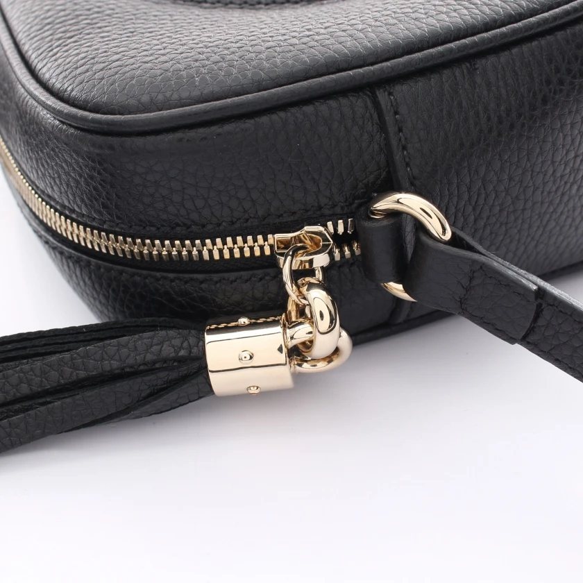 Gucci Black Leather Soho Disco Shoulder Bag