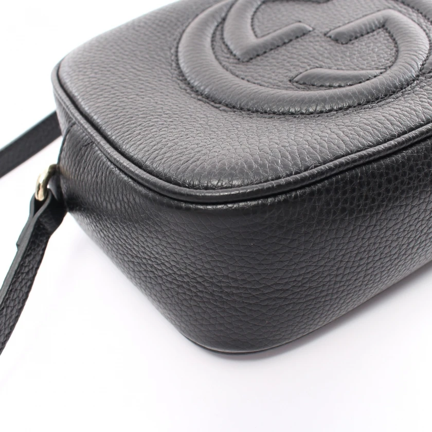 Gucci Black Leather Soho Disco Shoulder Bag