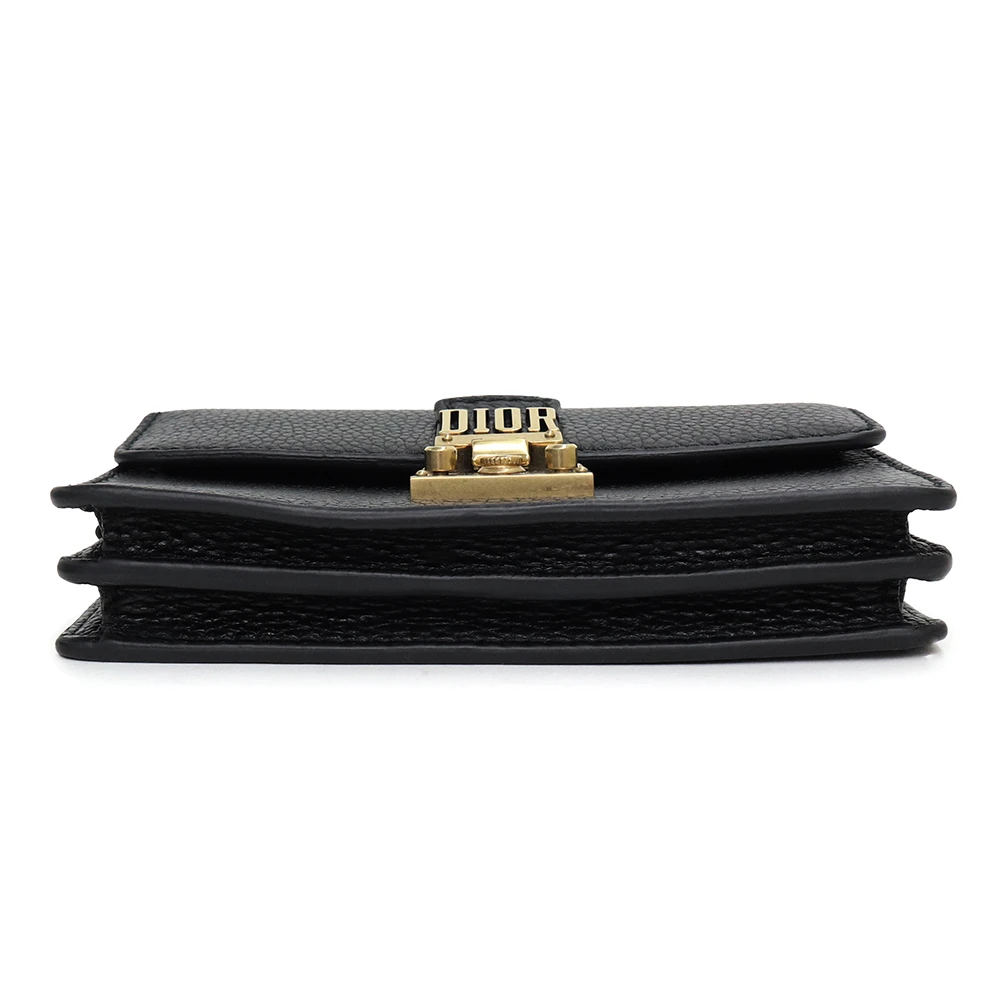 Christian Dior Black Calfskin Leather Addict Clutch Bag