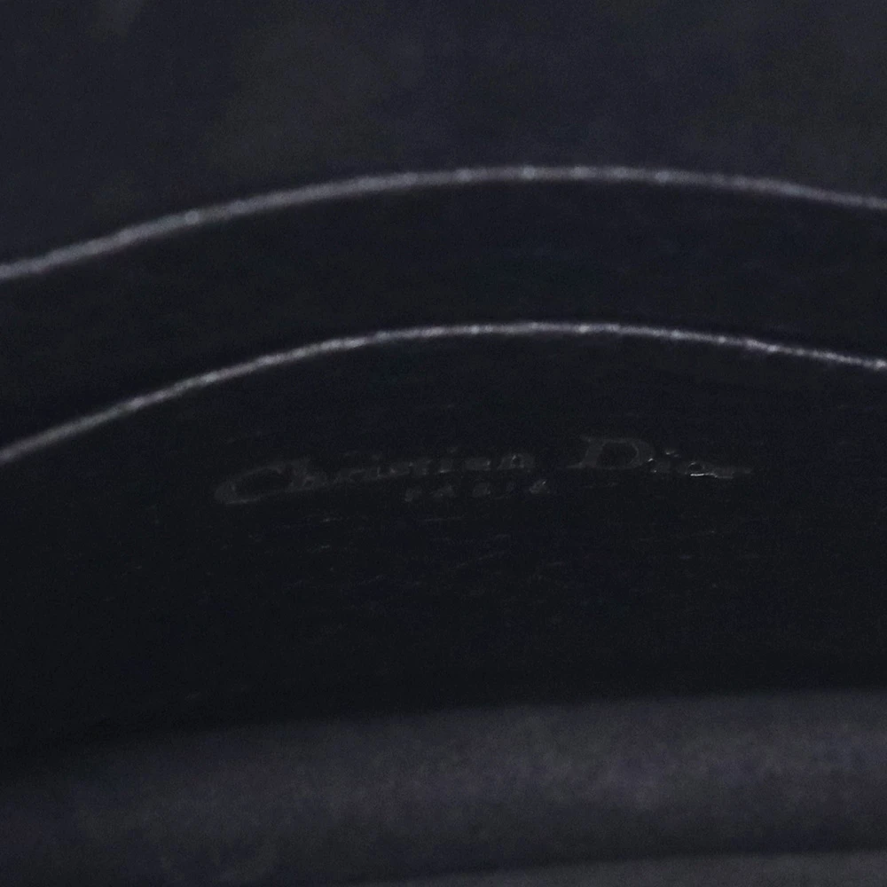 Christian Dior Black Calfskin Leather Addict Clutch Bag