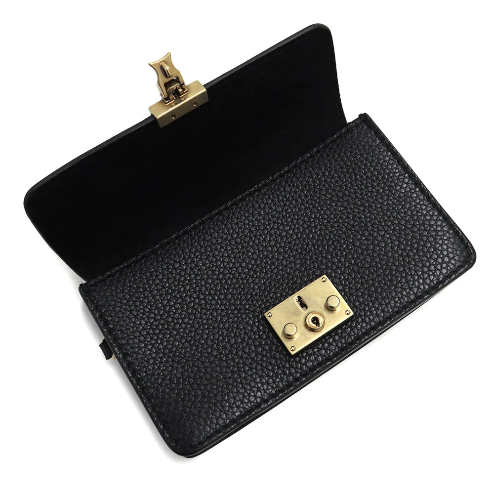Christian Dior Black Calfskin Leather Addict Clutch Bag