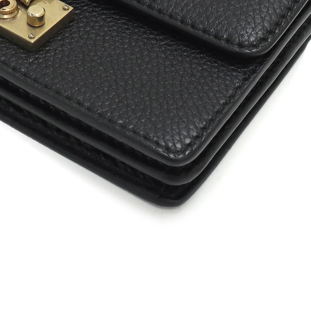 Christian Dior Black Calfskin Leather Addict Clutch Bag